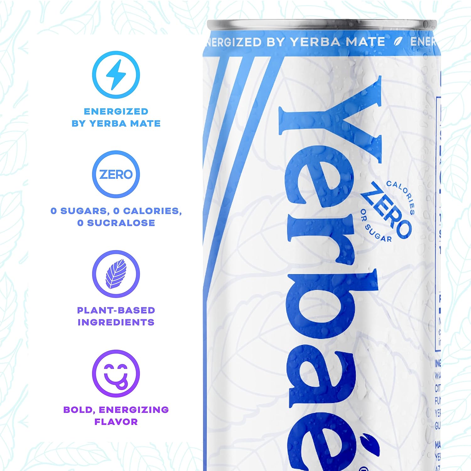 Yerbaé Energy Seltzer - Variety Performance Pack, 0 Sugar, 0 Calories, 0 Carbs. Yerbae is Energized by Yerba Mate, Naturally Caffeinated & Plant-Based, Healthy Alternative to Coffee and Sugary Sodas, 12oz cans (12 Pack)